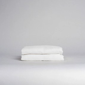 Бял чаршаф със смес от лен 180x260 cm – Linen Tales