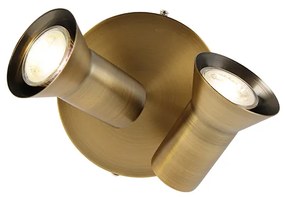 Таванен прожектор бронзов кръгъл наклоняем и въртящ се - Karin 2