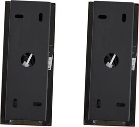 Комплект от 2 модерни стенни лампи тъмен бронз с LED - Plaza