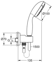 Душ комплект Grohe Tempesta 100 II