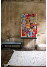 Бял ръчно изработен памучен килим подходящ за пране 170x240 cm Tribu Natural – Lorena Canals