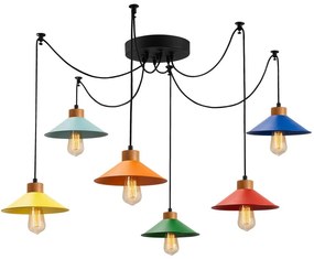 Висящо осветително тяло с метален абажур Manavgat – Opviq lights