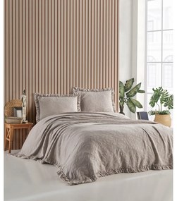 Кафяв комплект от покривка за легло и калъфки за възглавници за двойно легло 220x240 cm Ilda - Mijolnir