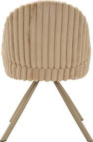 Кремави тапицирани трапезни столове в комплект с подлакътници 2 бр. Stockholm – Mauro Ferretti