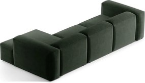 Зелен ъглов диван (десен ъгъл) Bergamo – Cosmopolitan Design