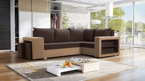 Ъглов диван Milano-Beige-Brown-Right