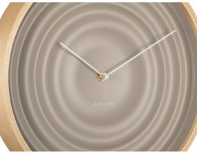 Бежов стенен часовник Ribble, ø 31 cm - Karlsson