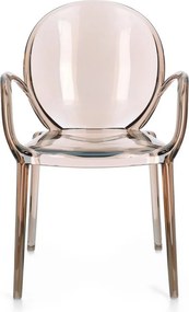 Светлокафяв пластмасов градински стол Camilla – Bizzotto