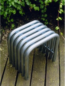 Градински стол метален в сребрист цвят Nokk – noo.ma