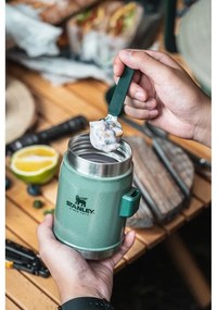 Зелен термос за храна от неръждаема стомана 400 ml Legendary Classic Hammer Tone Green – Stanley