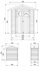 Барака - 180 x 130 см – 2 м2