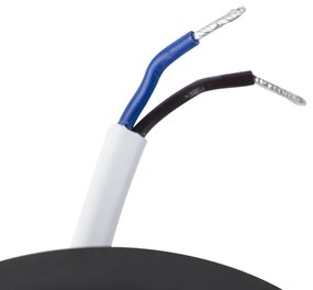 Комплект от 5 модерни вградени прожектори черни с LED 3-степенна димиране - Mio