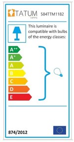 Висящо осветително тяло в златисто ø 4 cm Tempo – Opviq lights
