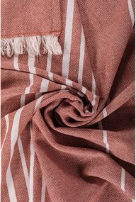 Теракотено памучно одеяло 150x200 cm Solene – Tiseco Home Studio