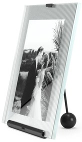 Черна стъклена стояща рамка 19x23 cm Flute – Umbra