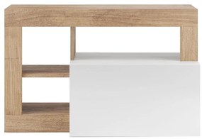 Пейка LENOR 91x209 см бяла/кафява