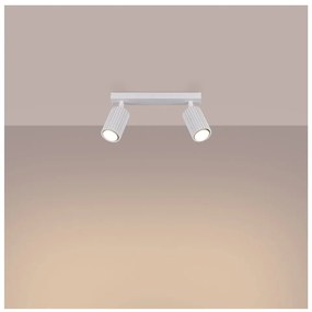 Бял прожектор 6,5x30 cm Gleam – Sollux