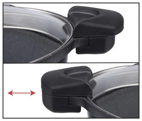 Pfluon Granit съд с незалепващо покритие и стъклен капак Pasta , 5,5 л Grande - Orion