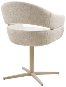 Кремави тапицирани трапезни столове в комплект с подлакътници 2 бр. Dover – House Nordic