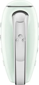 Ръчен миксер SMEG 50's Style HMF01PGEU, 250W, 9 скорости, Турбо, Скрит LED дисплей, Таймер, Аксесоари, Зелен