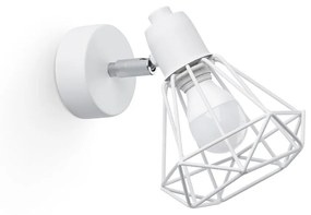Бяла стенна лампа ø 10 cm Varpu - Nice Lamps