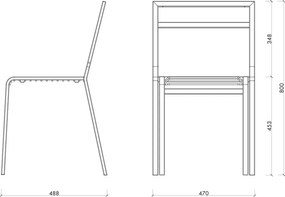 Зелен градински стол метален Oto – noo.ma