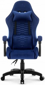 Геймърски стол HC-1000 NAVY - кадифена тъкан