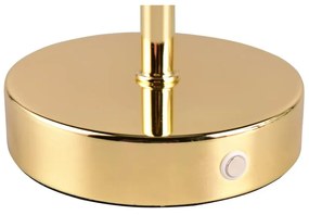 LED настолна лампа с възможност за димиране в златисто (височина 30 cm) Jeff - Trio