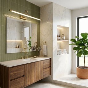 LED аплик за баня SWE023-1W 60cm Brush Gold