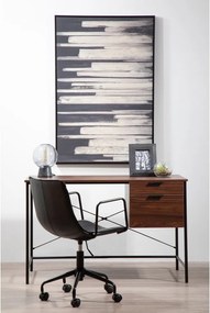 Черен офис стол от имитация на кожа Branson – Premier Housewares