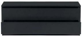 Черен TV комплект от масивен бор 356x210 cm Finca – WOOOD