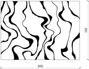 Синьо /кремаво одеяло 150x200 cm Felu – noo.ma