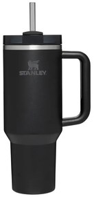 Черен термос със сламка от неръждаема стомана 1,18 l Quencher H2.0 FlowState Tumbler Black – Stanley