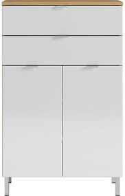 Бял висок шкаф за баня 60x97 cm Mauresa - Germania