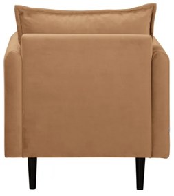 Кафяво кадифено кресло Juli – Ropez