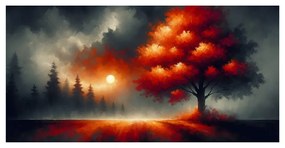 Картина на платно – Дървото на живота при залез