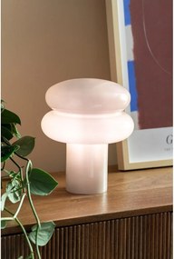 Бежова стъклена настолна лампа (височина 24 cm) Incesante – Leitmotiv