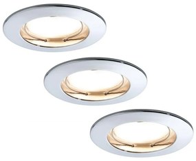 Paulmann 93960 - К-кт 3 бр. LED/7W IP44 димируеми лунички за баня COIN 230V