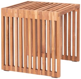 Странична маса от тиково дърво 40x40 cm Pego - House Nordic