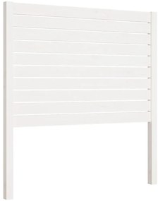 819001 vidaXL Горна табла за легло, бяла, 96x4x100 см, бор масив
