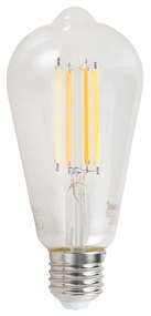 Комплект от 5 Димируеми LED крушки E27 ST64 прозрачни 7W 806lm 2700-6500K