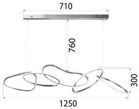 ВИСЯЩ ПЕНДЕЛ LED APP1054-CP