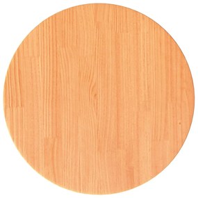 847125 vidaXL Плот за маса, кръгъл, восъчнокафяв, Ø40x2,5 см, бор масив