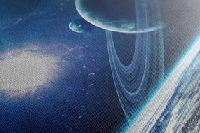 Картина на платно – Планета в космоса