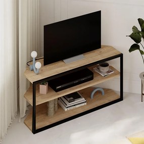 Ъглово телевизионно обзавеждане Echo в сапфирен дъб 98x37x45см.