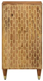 358308 vidaXL Страничен шкаф 40x33x75 см манго масивно дърво