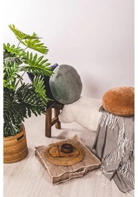 Декоративна възглавница от микрофибър в сиво и бежово Marshmallow, ø 40 cm - Tiseco Home Studio