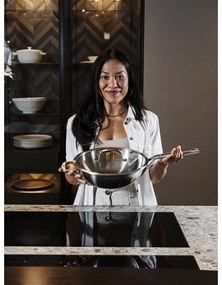 Уок тиган с капак от неръждаема стомана ø 30 cm Chili Ta – FABINI