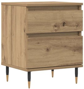857398 vidaXL Нощно шкафче Artisan Oak 40x35x50 cm Инженерна дървесина