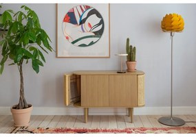 Нисък скрин с дъбов декор в естествен цвят 109x75 cm Treasures - UMAGE